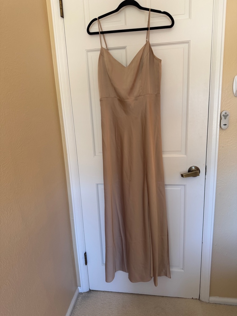 Birdy Grey Jay Dress in Matte Satin Gold | Size Medium - Picture 2 of 9